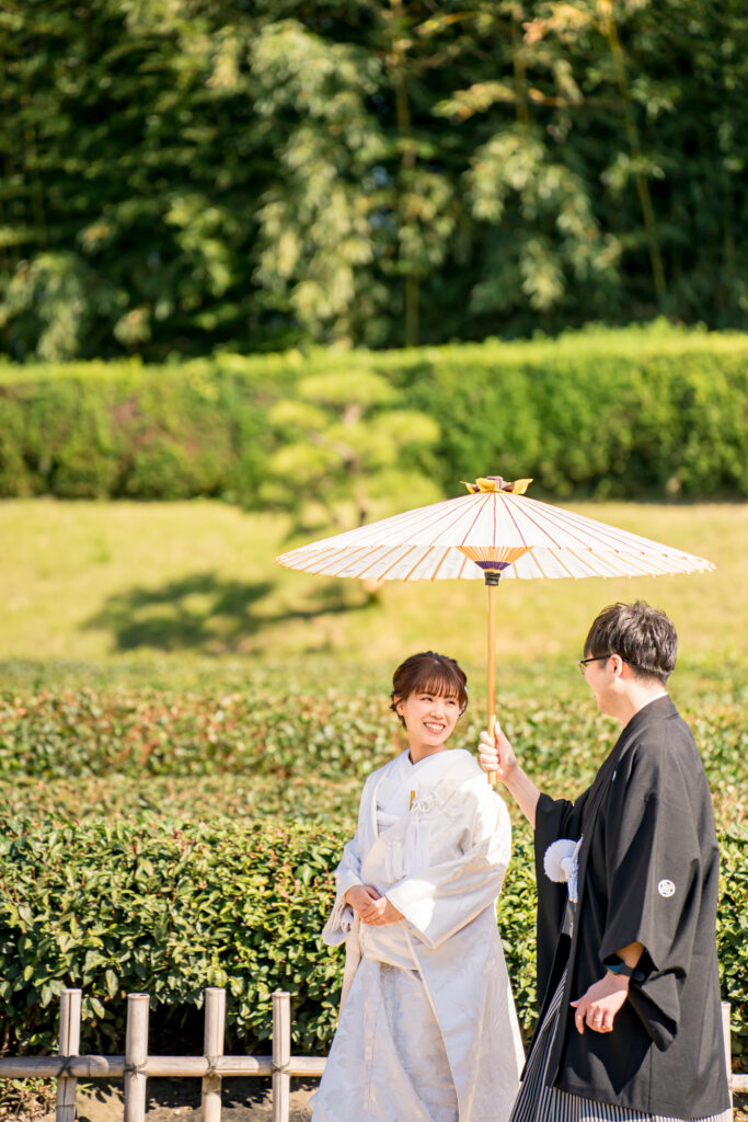 前撮りフォトウェディング岡山での10月に撮影された紅葉時期の実際の写真お日にち選びの参考に006