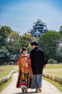 オールインクルーシブ岡山でお得にフォトウェディングや前撮りについてこだわりの人気シーズン２０２６桜後楽園メインストリート