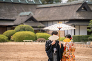 オールインクルーシブ岡山県でお得に冬のフォトウェディングや前撮り２０２６岡山後楽園梅の事例0007