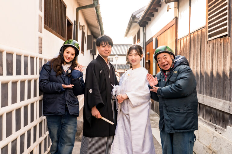 前撮りフォトウェディングを岡山で安心のオールインクルーシブネムラフィルムズテレビで紹介されるかも4