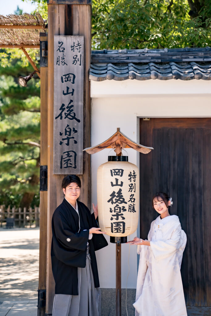 岡山で結婚式の前撮りフォトウェディングプロカメラマン目線で新緑の魅力をご紹介2026夏限定LITEプラン早割でさらにお得後楽園