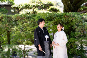 岡山で結婚式の前撮りフォトウェディングプロカメラマン目線で新緑の魅力をご紹介2026夏限定LITEプラン早割でさらにお得後楽園0002
