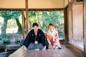 岡山で結婚式の前撮りフォトウェディングプロカメラマン目線で新緑の魅力をご紹介2026夏限定LITEプラン早割でさらにお得後楽園921