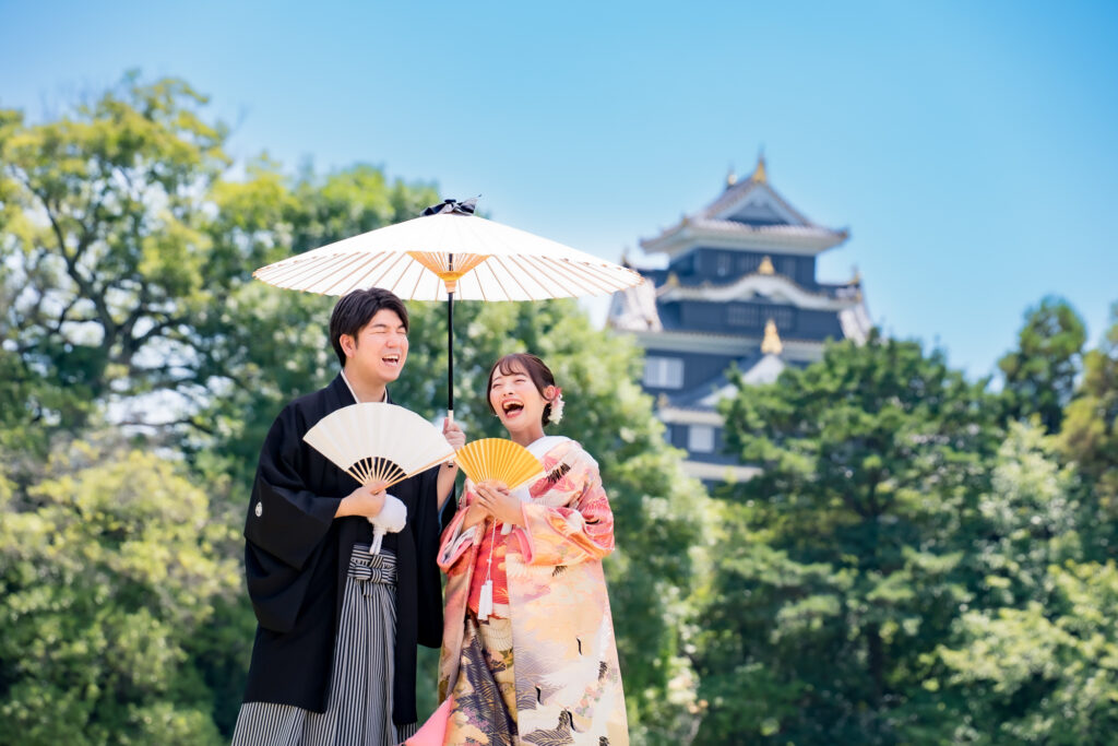 岡山で結婚式の前撮りフォトウェディングプロカメラマン目線で新緑の魅力をご紹介2026夏限定LITEプラン早割でさらにお得後楽園25