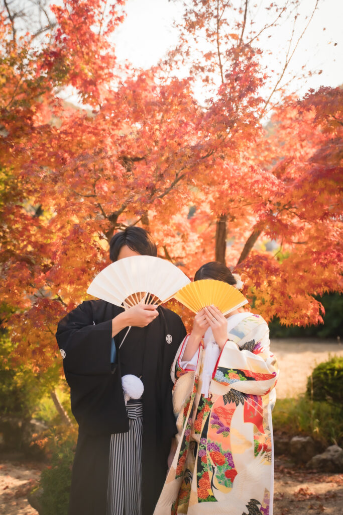 吉備津神社での前撮りフォトウェディング和装をお得にネムラフィルムズ23