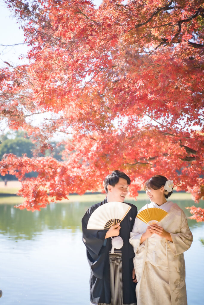 岡山での紅葉前撮りウェディングフォトはいつまで撮影できるのか実際に撮影された写真を日付別に紹介