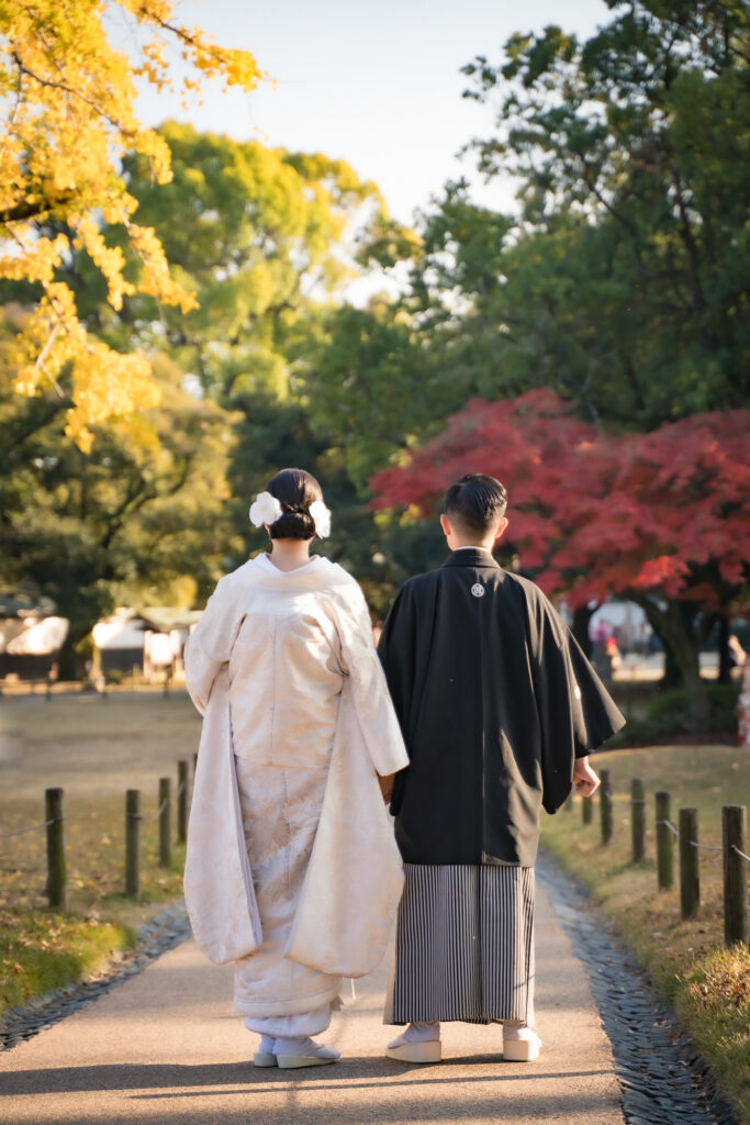 岡山での紅葉前撮りウェディングフォトはいつまで撮影できるのか実際に撮影された写真を日付別に紹介5