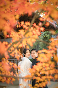 岡山での紅葉前撮りウェディングフォトはいつまで撮影できるのか実際に撮影された写真を日付別に紹介6