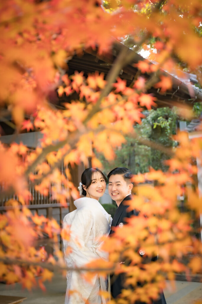 岡山での紅葉前撮りウェディングフォトはいつまで撮影できるのか実際に撮影された写真を日付別に紹介6