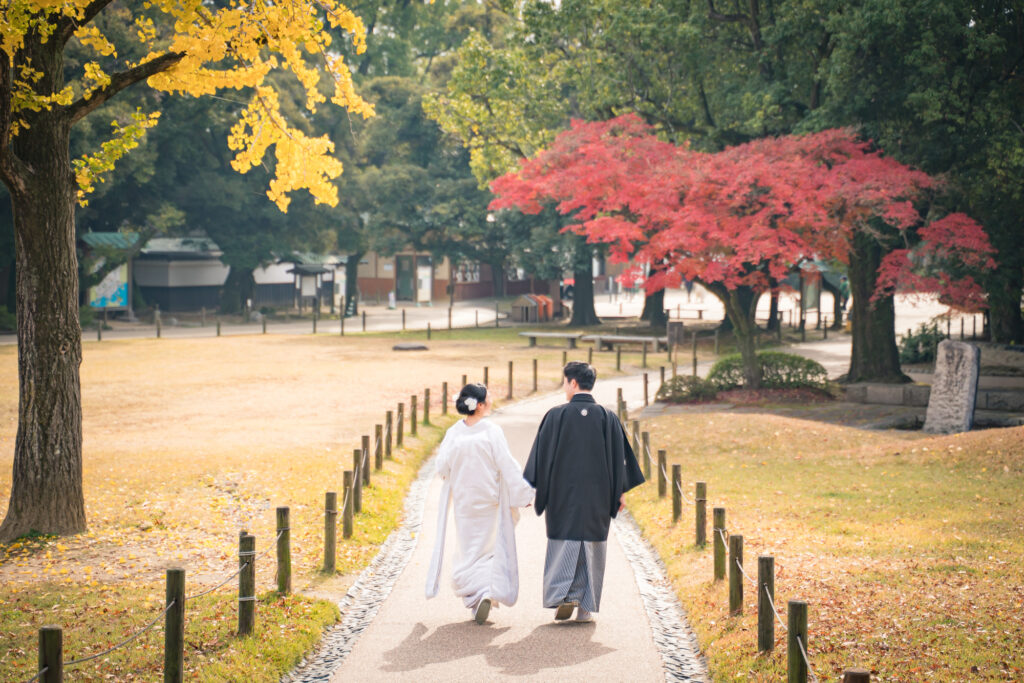 岡山での紅葉前撮りウェディングフォトはいつまで撮影できるのか実際に撮影された写真を日付別に紹介10
