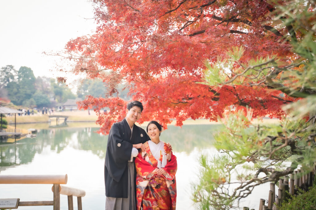 岡山での紅葉前撮りウェディングフォトはいつまで撮影できるのか実際に撮影された写真を日付別に紹介13
