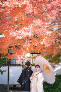 岡山での紅葉前撮りウェディングフォトはいつまで撮影できるのか実際に撮影された写真を日付別に紹介20