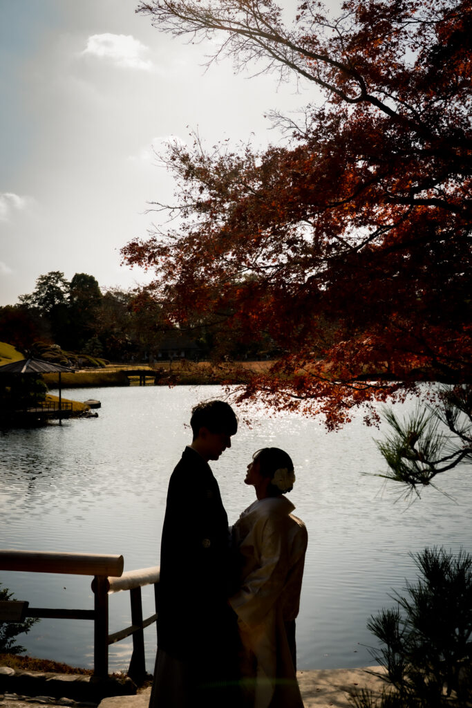 圧倒的情報量岡山後楽園での紅葉前撮りウェディングフォトはいつまで撮影できるのか実際に撮影された写真を日付別に紹介42