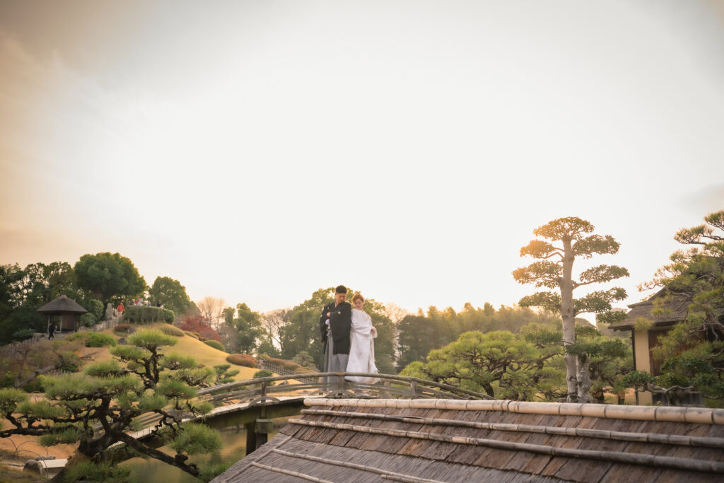 圧倒的情報量岡山後楽園での紅葉前撮りウェディングフォトはいつまで撮影できるのか実際に撮影された写真を日付別に紹介54