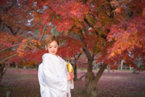 圧倒的情報量岡山後楽園での紅葉前撮りウェディングフォトはいつまで撮影できるのか実際に撮影された写真を日付別に紹介55