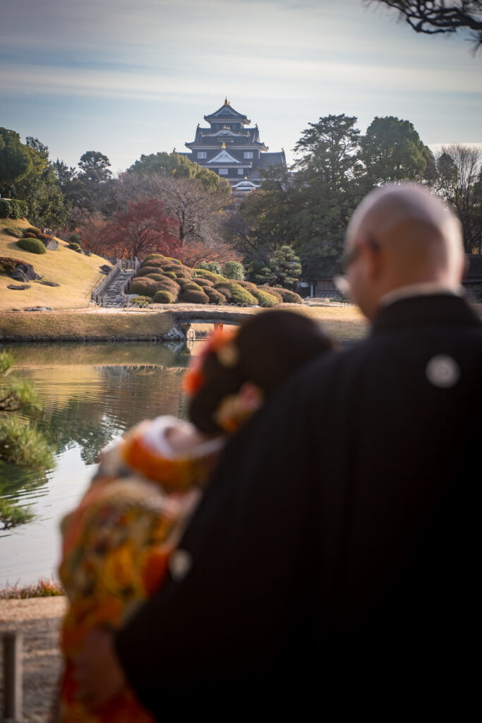 岡山後楽園での前撮りフォトウェディング和装をお得にネムラフィルムズ61
